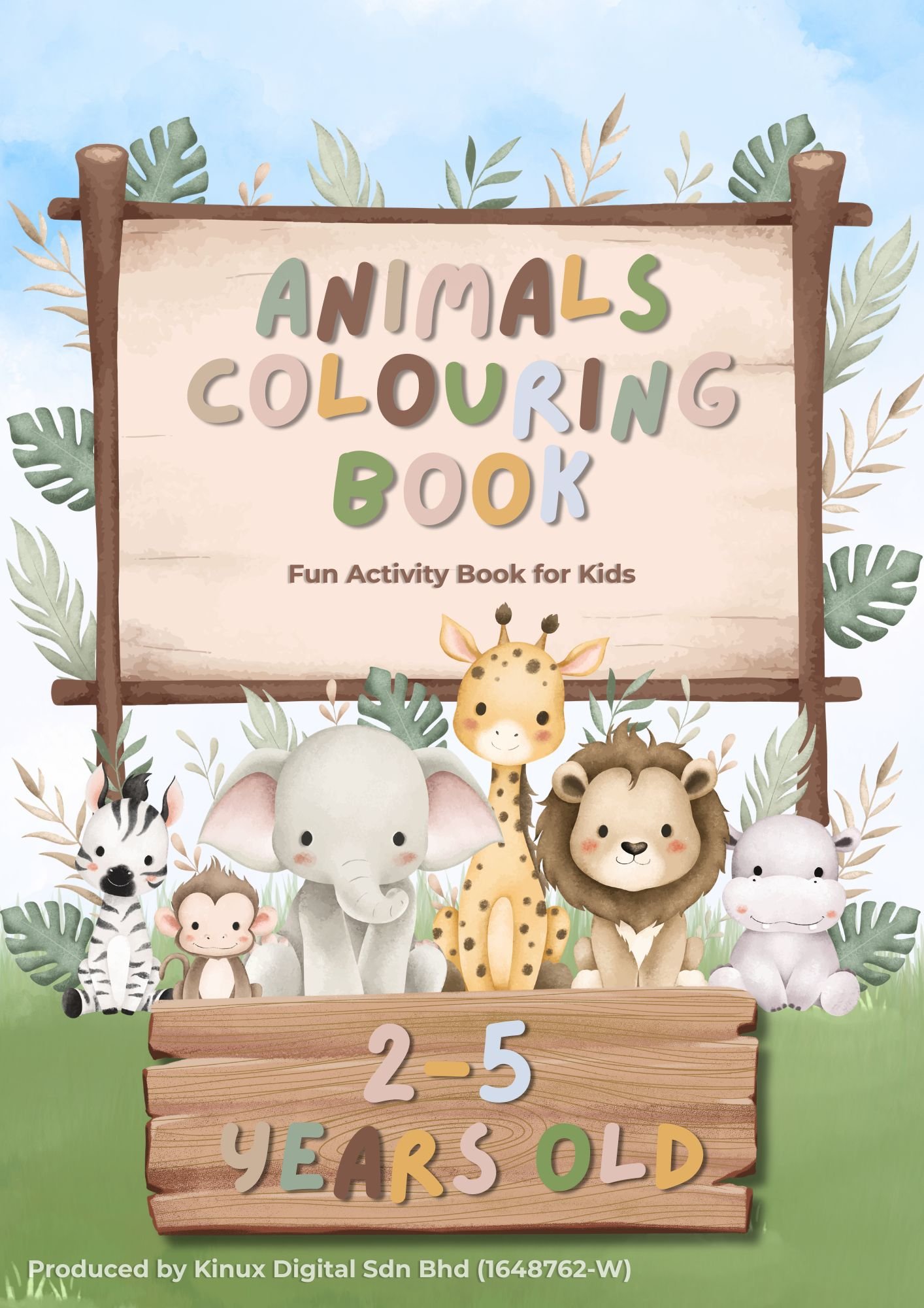 Animal Coloring Book cover