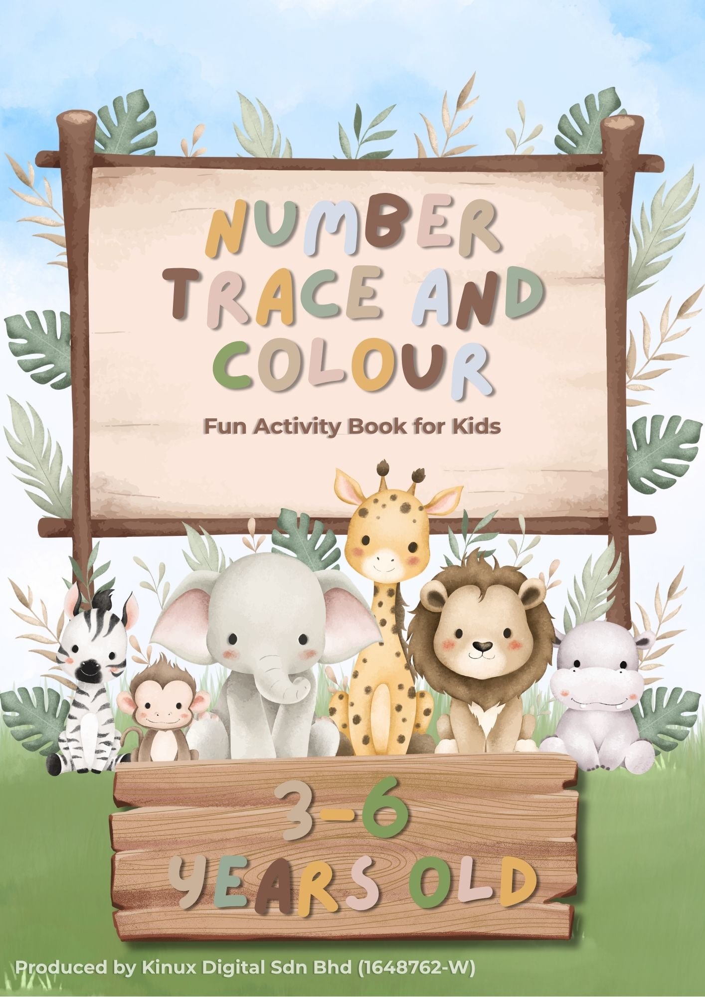 Number Trace and Color cover